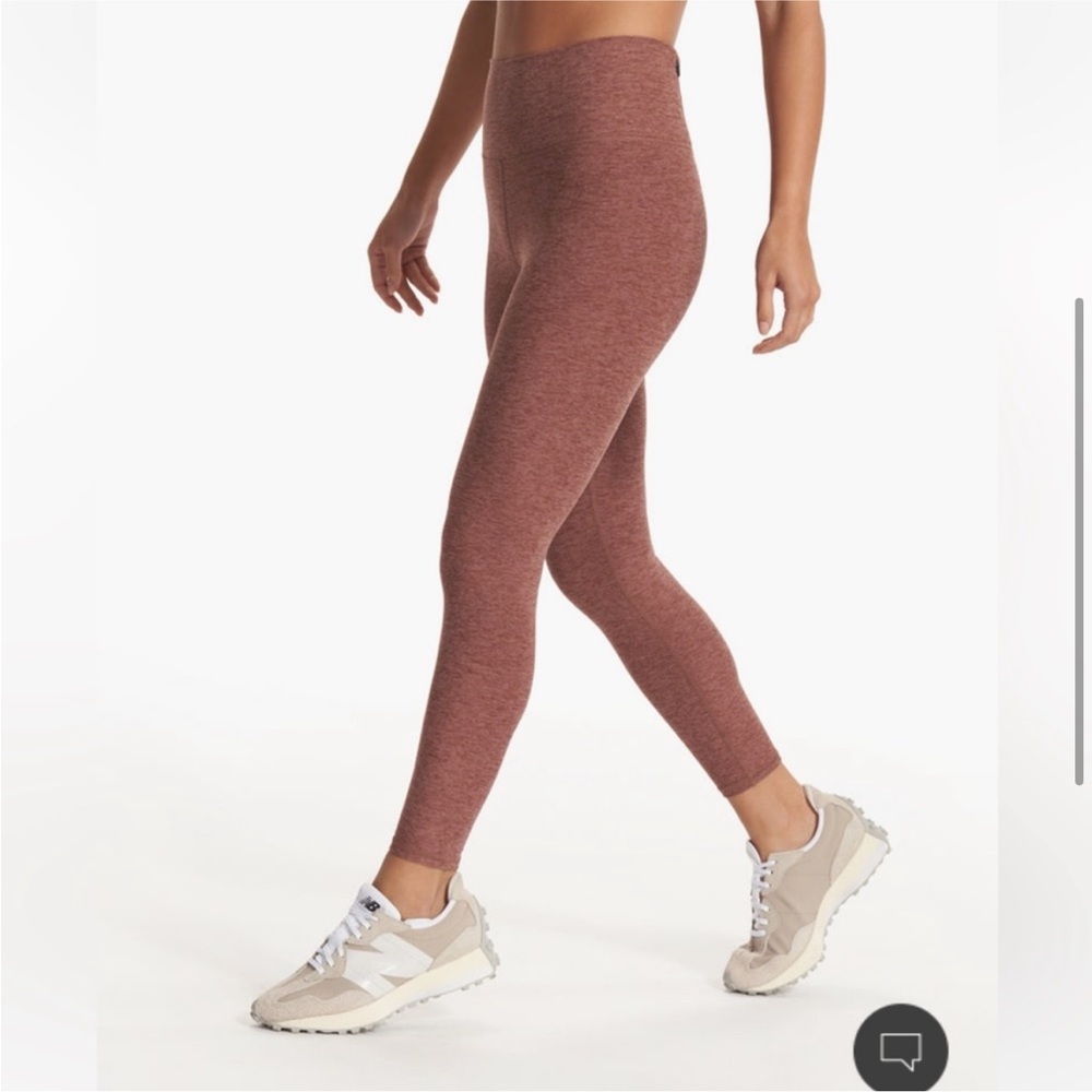 Vuori clean elevation Heathered Rust High-Waist Leggings